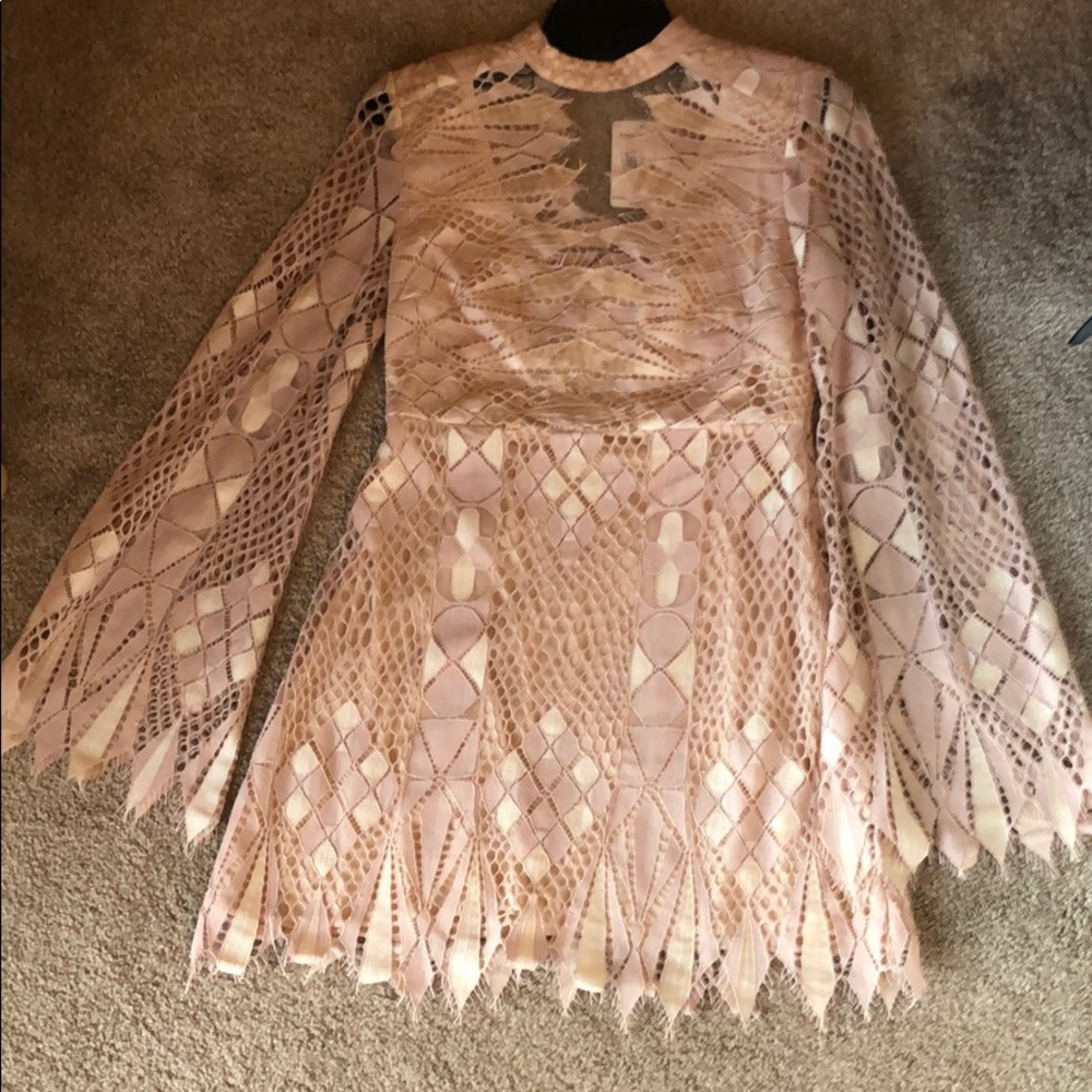 NWT Free People dress!!! Light pink& cream!
